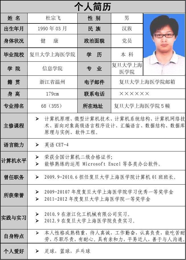 复旦大学上海医学院封面个人简历模板-4.jpg